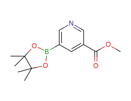 Molecular Structure of 1025718-91-5 (3-(METHOXYCARBONYL)PYRIDINE-5-BORONIC ACID, PINACOL ESTER)
