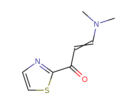Molecular Structure of 191729-27-8 (2-Propen-1-one, 3-(dimethylamino)-1-(2-thiazolyl)-)