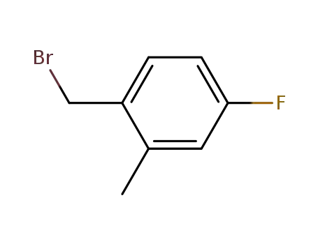 Molecular Structure of 862539-91-1 (4-FLUORO-2-METHYLBENZYL BROMIDE)