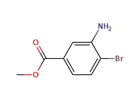 Molecular Structure of 46064-79-3 (Methyl 3-amino-4-bromobenzoate)