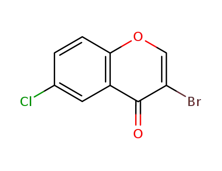 Molecular Structure of 73220-38-9 (3-BROMO-6-CHLOROCHROMONE)
