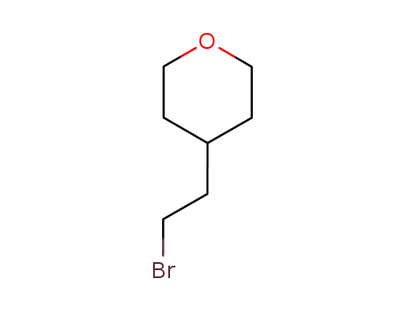 Molecular Structure of 4677-20-7 (4-(2-Bromoethyl)-tetrahydropyran)
