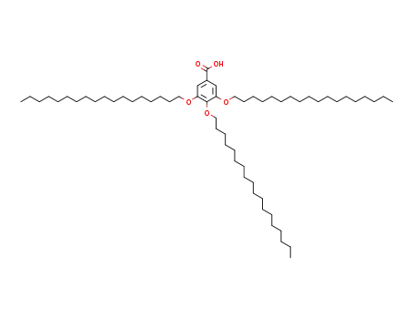 Molecular Structure of 126229-90-1 (Benzoic acid, 3,4,5-tris(octadecyloxy)-)
