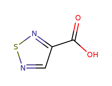 Molecular Structure of 13368-86-0 (1,2,5-THIADIAZOLE-3-CARBOXYLIC ACID)