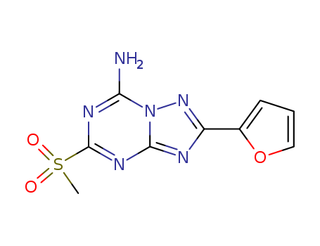 [1,2,4]Triazolo[1,5-a][1,3,5]triazin-7-amine, 2-(2-furanyl)-5-(methylsulfonyl)-