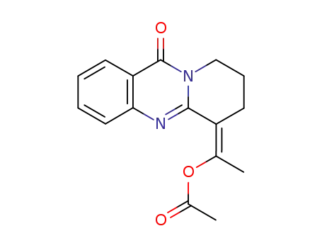 11H-Pyrido[2,1-b]quinazolin-11-one,
6-[1-(acetyloxy)ethylidene]-6,7,8,9-tetrahydro-