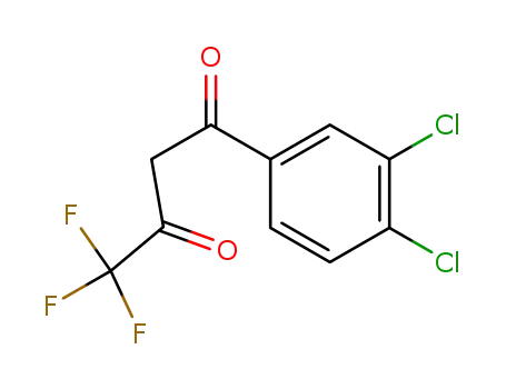 Molecular Structure of 2712-68-7 (1-(3,4-DICHLORO-PHENYL)-4,4,4-TRIFLUORO-BUTANE-1,3-DIONE)