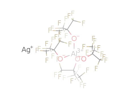 Molecular Structure of 428441-32-1 (silver tetrakis([2,2,2-trifluoro-1,1-bis(trifluoromethyl)ethyl]oxy)aluminate)