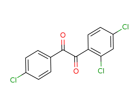 Molecular Structure of 489447-65-6 (Ethanedione, (4-chlorophenyl)(2,4-dichlorophenyl)-)