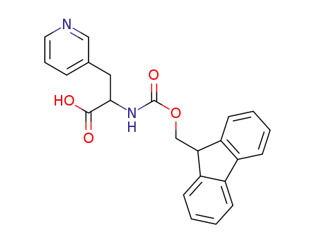 Molecular Structure of 142994-45-4 ((R)-N-Fmoc-(3-Pyridyl)alanine)