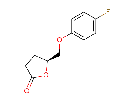 Molecular Structure of 175212-40-5 ((4S)-(4-FLUOROPHENOXY)METHYL BUTYROLACTONE)