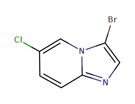 Molecular Structure of 886371-28-4 (6-CHLORO-3-BROMO-IMIDAZO[1,2-A]PYRIDINE)