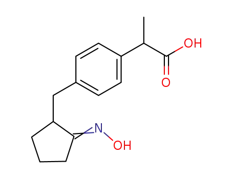 2-(4-{2-[(E)-Hydroxyimino]-cyclopentylmethyl}-phenyl)-propionic acid