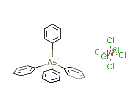 Molecular Structure of 19453-44-2 (tetraphenylarsonium hexachlorotungstate(V))