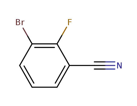 Molecular Structure of 840481-82-5 (Benzonitrile, 3-bromo-2-fluoro- (9CI))