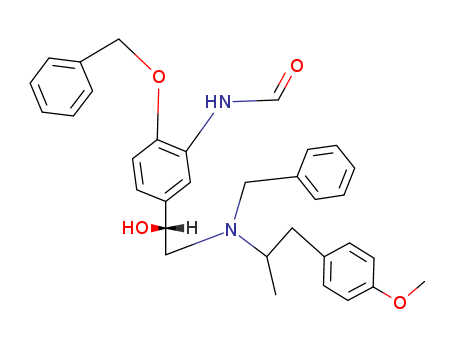 N-(5-((1R)-2-(benzyl(1-(4-methoxyphenyl)propan-2-yl)amino)-1-hydroxyethyl)-2-(benzyloxy)phenyl)formamide