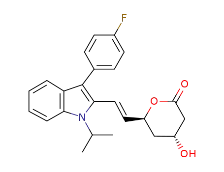 Molecular Structure of 94061-83-3 (FLUVASTATIN LACTONE)