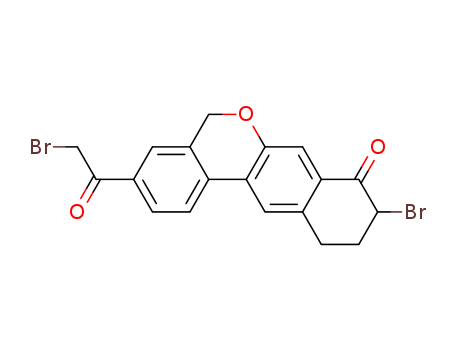 1438383-89-1,9-Bromo-3-(2-Bromo Acetyl)-10,11-Dihydro-5H-dibenzo(c,g) Chromen-8(9H)-one,9-Bromo-3-(2-Bromo Acetyl)-10,11-Dihydro-5H-dibenzo(c,g) Chromen-8(9H)-one;9-Bromo-3-(2-bromoacetyl)-10,11-dihydro-5H-benzo[d]naphtho[2,3-b]pyran-8(9H)-one;9-Bromo-3-(2-bromo-acetyl)-10,11-dihydro-5H,9H-6-oxa-benzo[a]anthracen-8-one