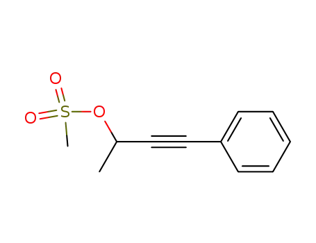 Molecular Structure of 76651-94-0 (3-Butyn-2-ol, 4-phenyl-, methanesulfonate)