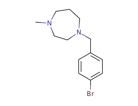 Molecular Structure of 280560-78-3 (1-(4-BROMOBENZYL)-4-METHYLPERHYDRO-1,4-DIAZEPINE)