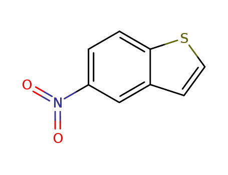 Molecular Structure of 4965-26-8 (5-Nitrobenzothiophene)