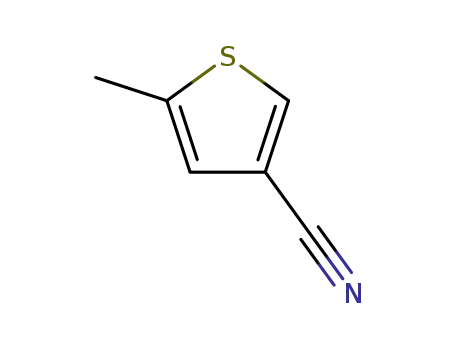 Molecular Structure of 41727-33-7 (3-Thiophenecarbonitrile, 5-methyl-)