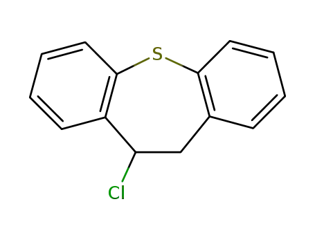 Molecular Structure of 1725-32-2 (10-Chloro-10, 11-dihydro-dibenz(b,f)thiepin)