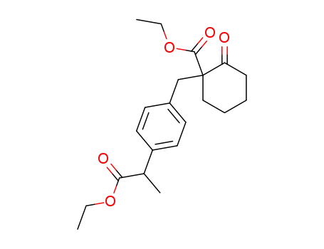 ethyl 2-[4-(1-ethoxycarbonyl-2-oxocyclohexan-1-ylmethyl)phenyl]propionate