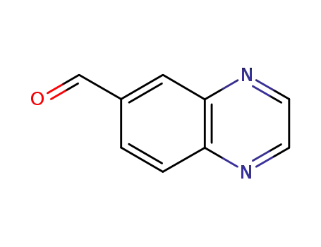 Molecular Structure of 130345-50-5 (QUINOXALINE-6-CARBALDEHYDE)