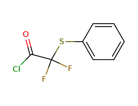 Molecular Structure of 16503-77-8 (DIFLUORO(PHENYLSULFANYL)ACETYL CHLORIDE)