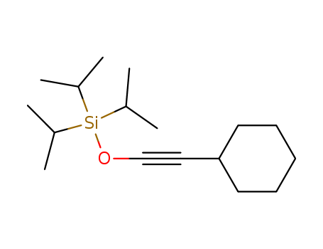 Molecular Structure of 104875-64-1 (Silane, [(cyclohexylethynyl)oxy]tris(1-methylethyl)-)