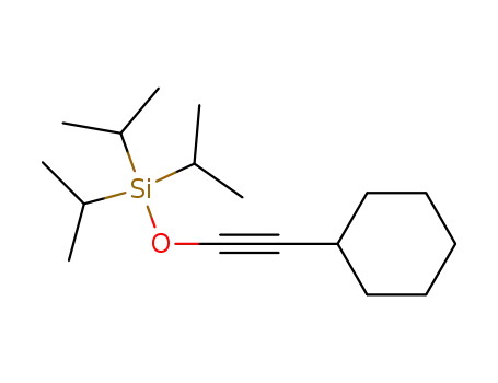 Molecular Structure of 104875-64-1 (Silane, [(cyclohexylethynyl)oxy]tris(1-methylethyl)-)