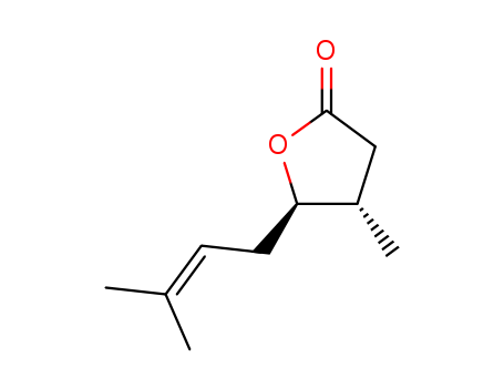 (4S)-4α-Methyl-5β-(3-methyl-2-butenyl)-4,5-dihydrofuran-2(3H)-one