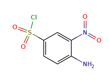 Molecular Structure of 84202-56-2 (4-amino-3-nitrobenzenesulfonyl chloride)