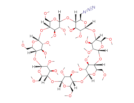Molecular Structure of 128262-67-9 (mono-6-azido-6-deoxy-per-O-methyl-β-cyclodextrin)