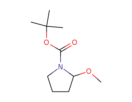 Molecular Structure of 144688-69-7 (TERT-BUTYL 2-METHOXYPYRROLIDINE-1-CARBOXYLATE)