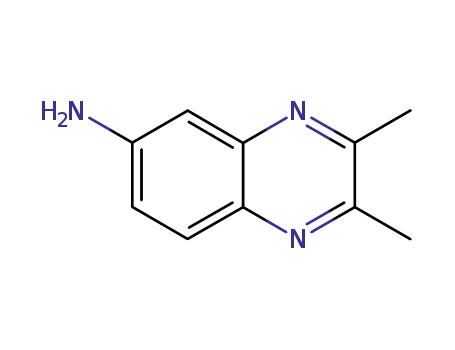 Molecular Structure of 7576-88-7 (2,3-DIMETHYL-6-QUINOXALINAMINE)