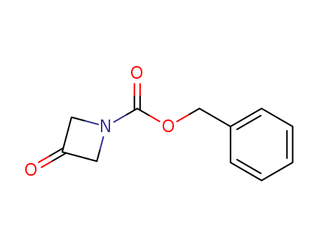 105258-93-3,N-CBZ-3-OXOAZETIDINE,N-CBZ-3-OXOAZETIDINE;1-Cbz-3-azetidinone;3-Oxo-azetidine-1-carboxylic acid benzyl ester;1-Azetidinecarboxylic acid, 3-oxo-, phenylMethyl ester;Azetidin-3-one, N-CBZ protected;Benzyl 3-oxoazetidine-1-carboxylate, 1-[(Benzyloxy)carbonyl]-3-oxoazetidine;1-(Benzyloxycarbonyl)azetidin-3-one