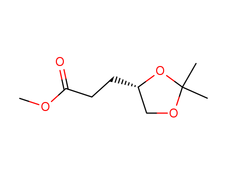1,3-Dioxolane-4-propanoicacid, 2,2-dimethyl-, methyl ester, (4S)-