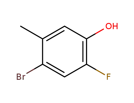 Molecular Structure of 550400-07-2 (4-bromo-2-fluoro-5-methylphenol)