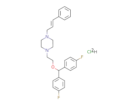 Piperazine,
1-[2-[bis(4-fluorophenyl)methoxy]ethyl]-4-(3-phenyl-2-propenyl)-,
dihydrochloride