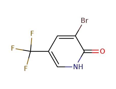 Molecular Structure of 76041-73-1 (3-Bromo-2-hydroxy-5-(trifluoromethyl)pyridine)
