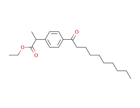 2-(p-Decanoylphenyl)propionsaeureethylester
