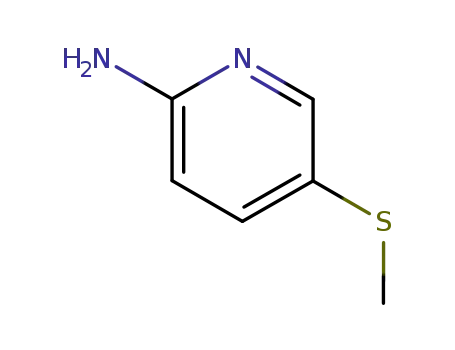 Molecular Structure of 77618-99-6 (2-Amino-5-Methylthiopyridine)