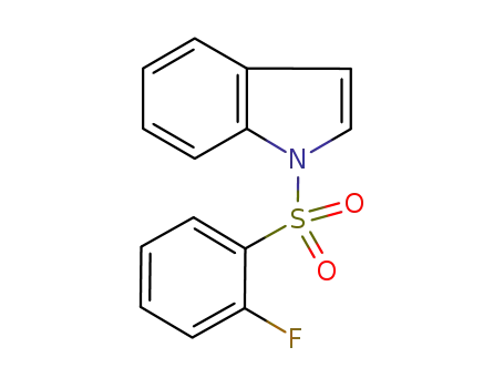 Molecular Structure of 530116-14-4 (1H-Indole, 1-[(2-fluorophenyl)sulfonyl]-)