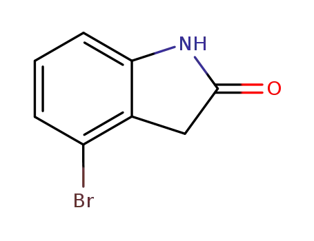 Molecular Structure of 99365-48-7 (4-BROMOOXINDOLE)
