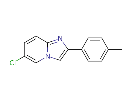 Molecular Structure of 142073-93-6 (2-(4-methylphenyl)-6-chloroimidazolo[1,2-a]pyridine)