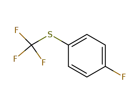 Molecular Structure of 940-76-1 (1-FLUORO-4-(TRIFLUOROMETHYLTHIO)BENZENE)