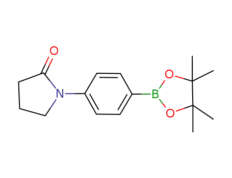 Molecular Structure of 1003309-09-8 (1-[4-(4,4,5,5-tetramethyl-[1 ,3,2]dioxaborolan-2-yl)phenyl]pyrrolidin-2-one)