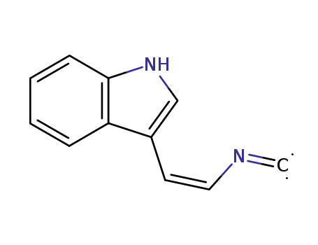 Molecular Structure of 61168-06-7 ((Z)-2-(1H-Indol-3-yl)vinyl isocyanide)